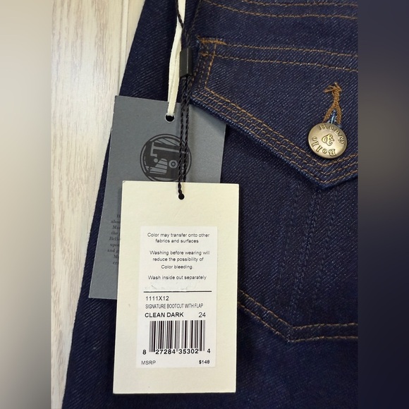 Henry & Belle Signature Bootcut Sits Below TheWaist boot Clean Dark Size 24 NWT - Picture 5 of 6